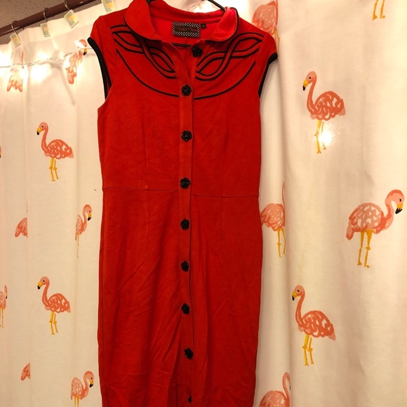 Voodoo Vixen Dresses & Skirts - Voodoo Vixen Maggie Lou Western Pencil Dress